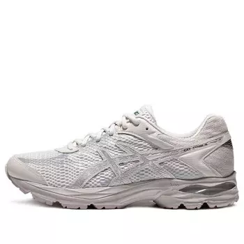Кроссовки гель флюс 4 амортизация износостойкие Asics, серый