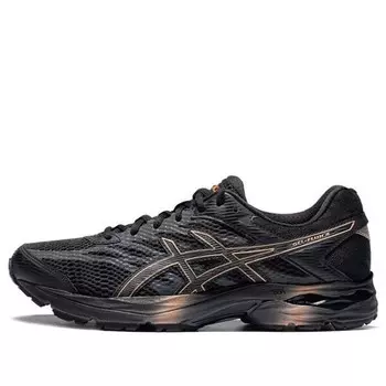 Кроссовки гель флюс 4 коричневый Asics, черный