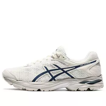 Кроссовки гель флюс 4 синий Asics, белый