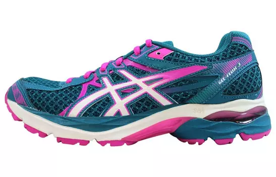 Кроссовки Gel-Flux 3 женские с низким верхом, зеленые/розовые Asics