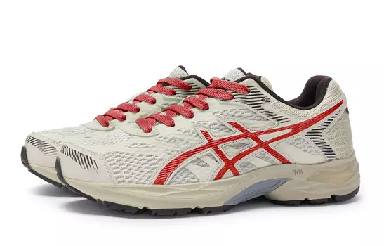 Кроссовки Gel-Flux 4 мужские низкие Marfil/красные Asics