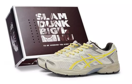 Кроссовки Gel-Flux 4 женские с низким верхом бежево-желтые Asics