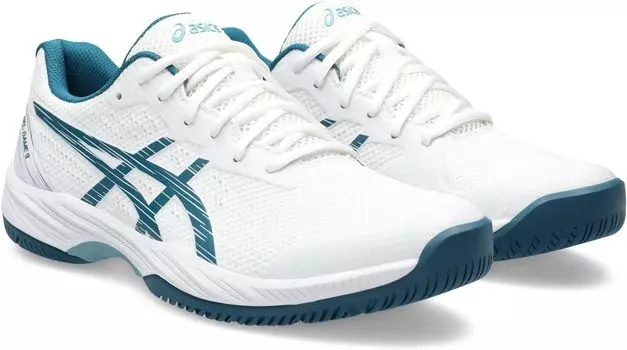 Кроссовки GEL-Game 9 Tennis Shoe ASICS, цвет White/Restful Teal