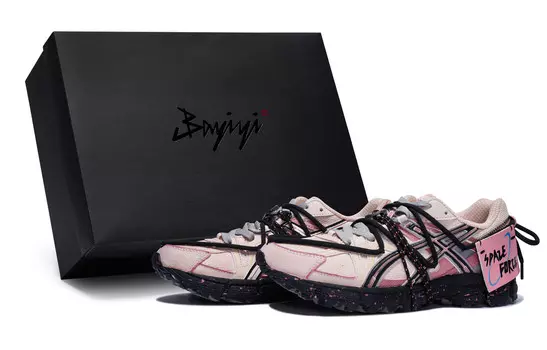 Кроссовки Gel-Kahana 8 женские с низким верхом, черные/розовые Asics