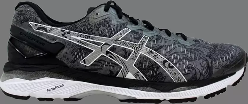Кроссовки gel kayano 23 lite show 'carbon' Asics, серый