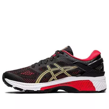 Кроссовки gel kayano 26 красные золотые Asics, красный