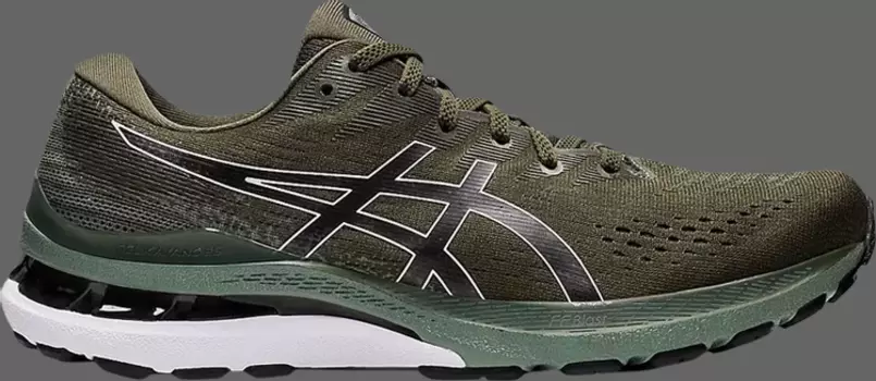 Кроссовки gel kayano 28 'olive canvas' Asics, зеленый