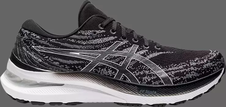 Кроссовки gel kayano 29 2e wide 'black white' Asics, черный