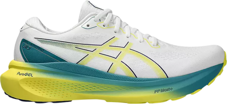 Кроссовки Gel Kayano 30 'White Bright Yellow', белый
