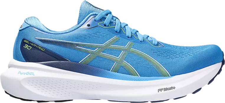 Кроссовки Gel Kayano 30 Wide 'Waterscape Electric Lime', синий