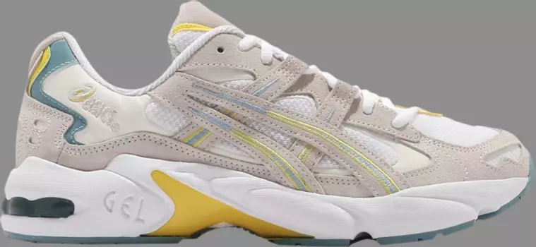 Кроссовки gel kayano 5 og 'grey lemon teal' Asics, серый
