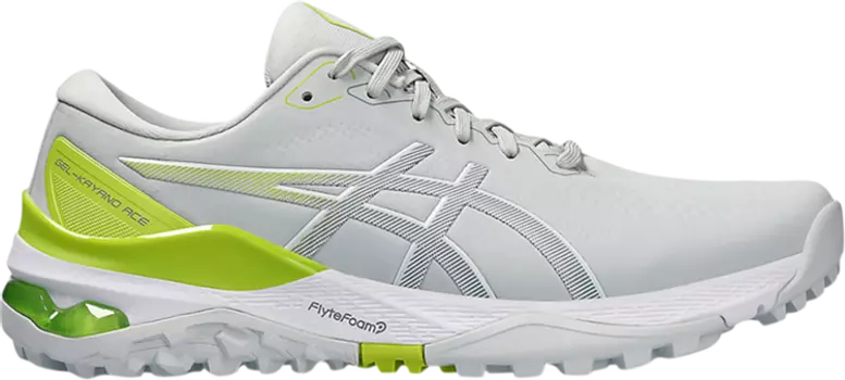 Кроссовки Gel Kayano Ace 2 Wide 'Glacier Grey Neon Lime', серый