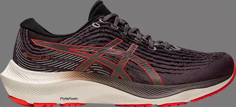 Кроссовки gel kayano lite 3 'smoke shadow cherry tomato' Asics, серый