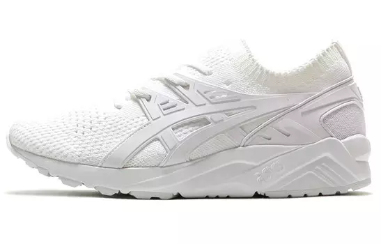 Кроссовки Gel-Kayano Trainer Knit Lifestyle для мужчин с низким верхом белого цвета Asics