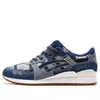 Кроссовки гель лайт 3 Asics, синий