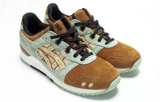 Кроссовки гель лайт 3 ог икс стоит Asics, коричневый