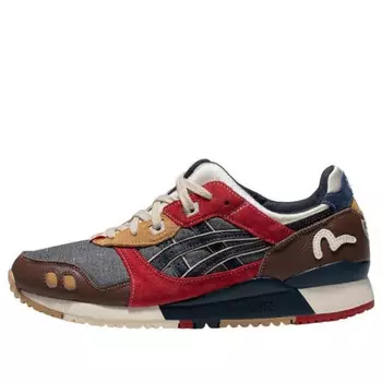 Кроссовки гель лайт 3 x evisu Asics, красный