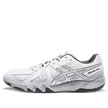 Кроссовки гель лезвие 5 серебристый Asics, белый