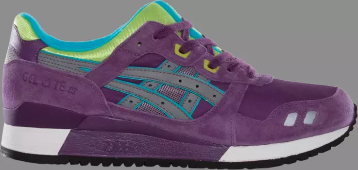 Кроссовки gel lyte 3 'purple grey lime' Asics, фиолетовый