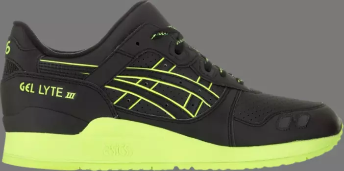 Кроссовки gel lyte 3 'black volt' Asics, черный