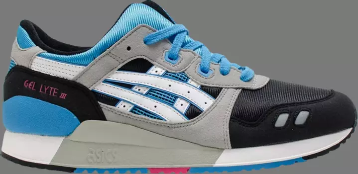 Кроссовки gel lyte 3 gs 'black blue' Asics, черный