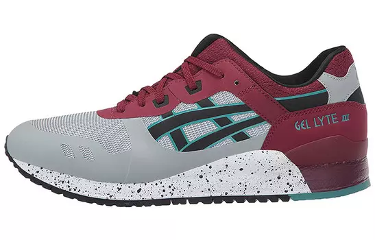 Кроссовки Gel-Lyte 3 унисекс с низким верхом серые/красные Asics