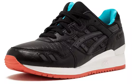 Кроссовки Gel-Lyte 3 унисекс с низким верхом, черные/красные Asics