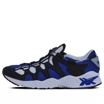 Кроссовки gel mai classic colorblock casual blue black Asics, синий