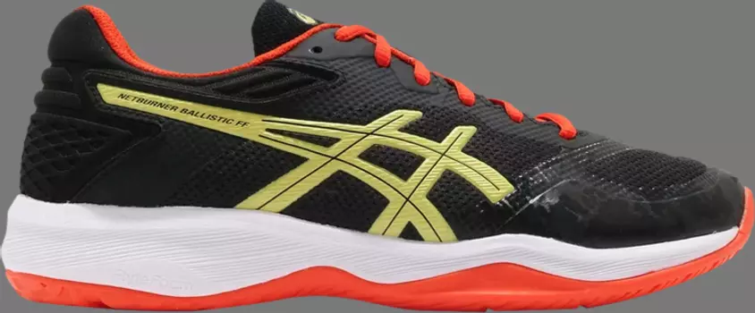 Кроссовки gel netburner ballistic ff 'black sour yuzu' Asics, черный