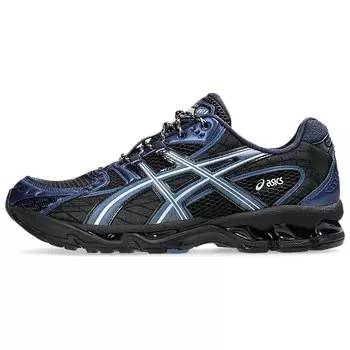Кроссовки GEL-Nimbus 10.1 унисекс низкие синие с черной надписью Asics