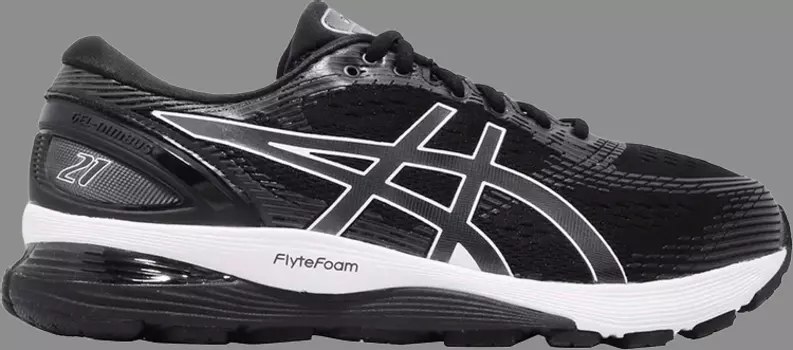 Кроссовки gel nimbus 21 4e wide 'black' Asics, черный