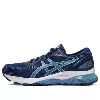 Кроссовки гель нимбус 21 Asics, синий