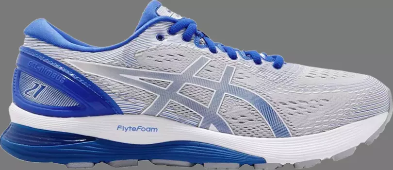 Кроссовки gel nimbus 21 lite show 'illusion blue' Asics, серый
