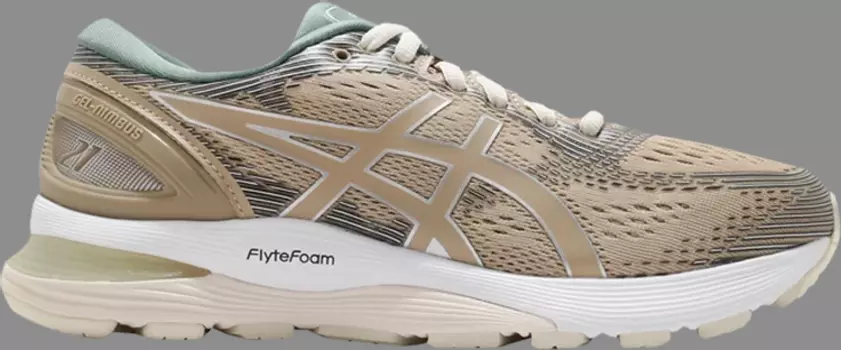 Кроссовки gel nimbus 21 sps 'izumo pack - wood crepe cream' Asics, коричневый