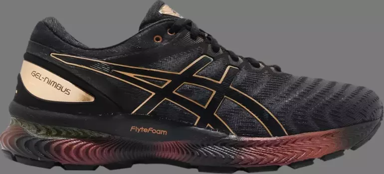 Кроссовки gel nimbus 22 platinum 'pure gold' Asics, черный