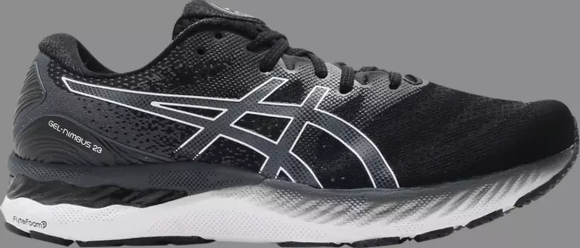 Кроссовки gel nimbus 23 4e wide 'black white' Asics, черный