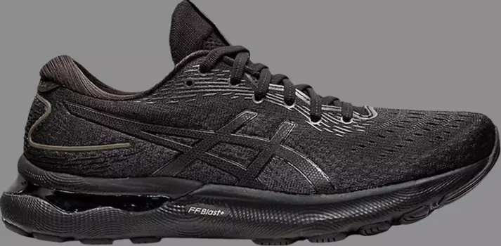 Кроссовки gel nimbus 24 2e wide 'triple black' Asics, черный