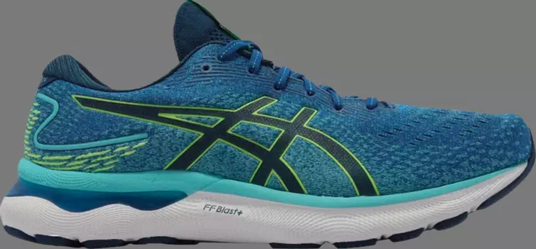 Кроссовки gel nimbus 24 4e extra wide 'lake drive' Asics, синий