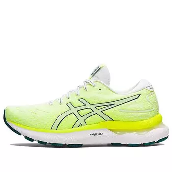 Кроссовки гель нимбус 24 Asics, белый/зеленый