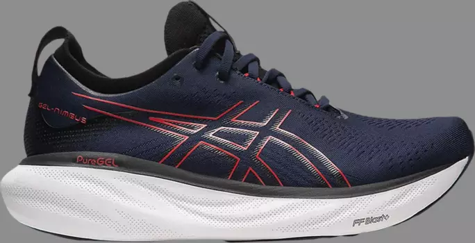 Кроссовки gel nimbus 25 'midnight electric red' Asics, синий