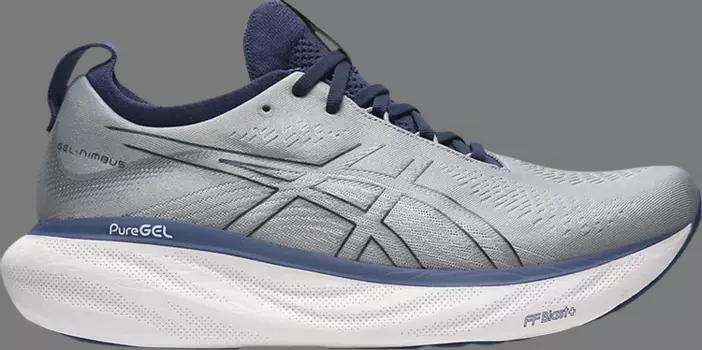 Кроссовки gel nimbus 25 wide 'sheet rock indigo blue' Asics, серый