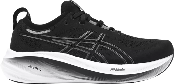 Кроссовки Gel Nimbus 26 4E Wide 'Black Graphite Grey', черный