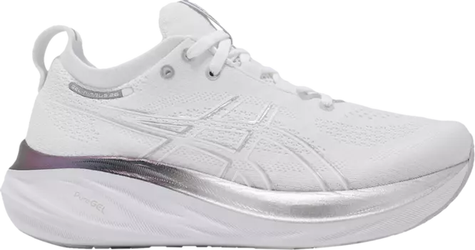 Кроссовки Gel Nimbus 26 Platinum 'Real White Pure Silver', белый