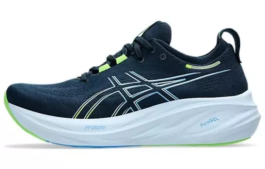 Кроссовки Gel Nimbus 26 Wide 'French Blue Electric Lime' Asics