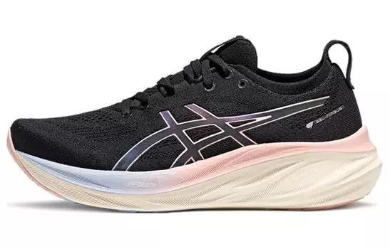 Кроссовки GEL-NIMBUS 26 женские с низким верхом, черные/розовые Asics