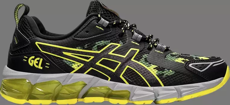 Кроссовки gel quantum 180 'black sour yuzu camo' Asics, черный