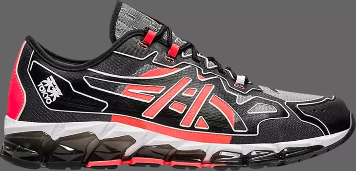 Кроссовки gel quantum 360 6 'black sunrise red' Asics, черный