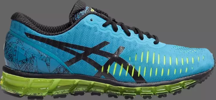 Кроссовки gel quantum 360 'turquoise flash yellow' Asics, синий