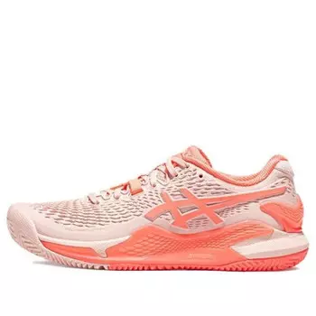 Кроссовки гель разрешение 9 глина Asics, розовый
