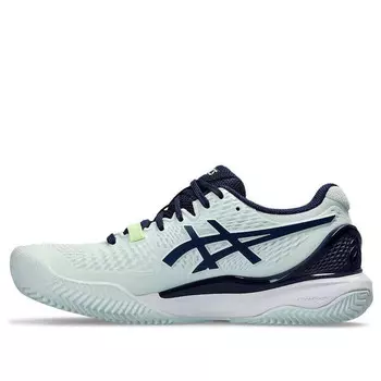 Кроссовки гель разрешение 9 глина Asics, зеленый